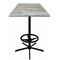 Holland Bar Stool Co 42" Tall In/Outdoor All-Season Table, 36" x 36" Square Greystone Top OD21642BWOD36SQGryStn - alternate 1